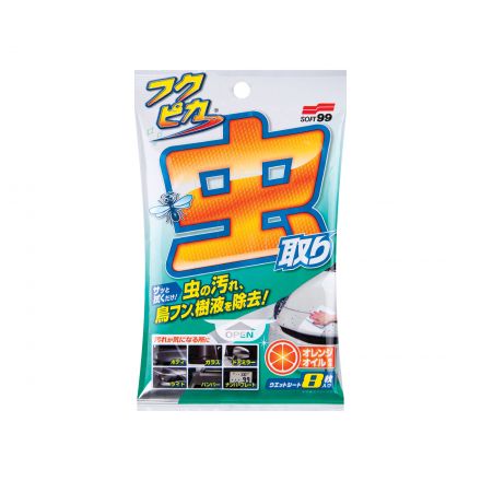 Soft 99 Fukupika Bugs & Droppings Removal Wipes