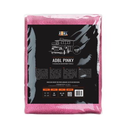 ADBL Pinky Microfiber Towel Set 10/1