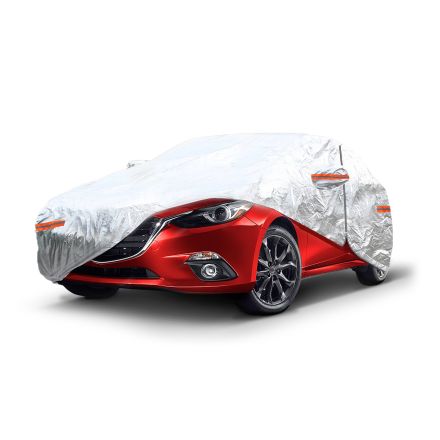 Amio Aluminium Car Cover With Zip "L"