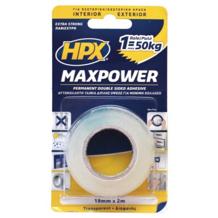 HPX Maxpower Transparent 19mm x 2m