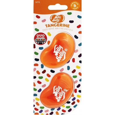 Jelly Belly Duo Vent Air Freshner-Tangerine