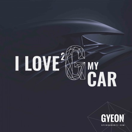 Gyeon Canvas Banner 'I Bathe my car' 100x100