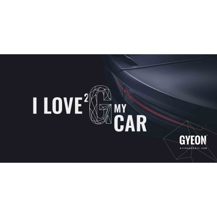 Gyeon Canvas Banner 'I love 2 G my car' 200x100