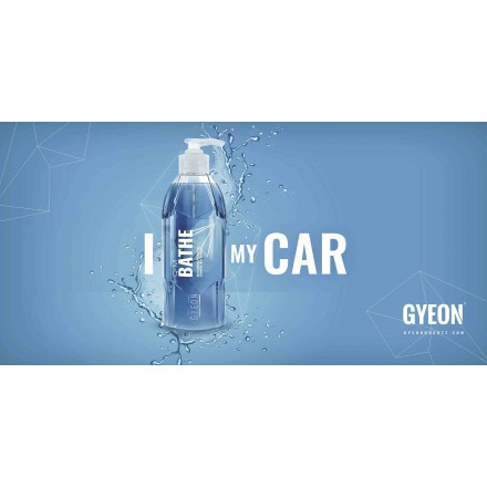 Gyeon Canvas Banner 'I Bathe my car' 200x100